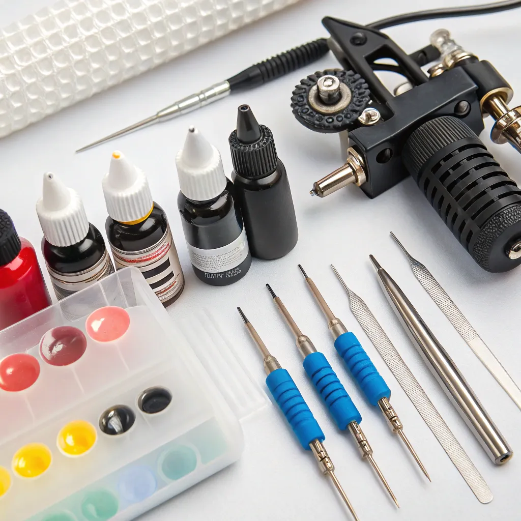 Tattoo tools and ink