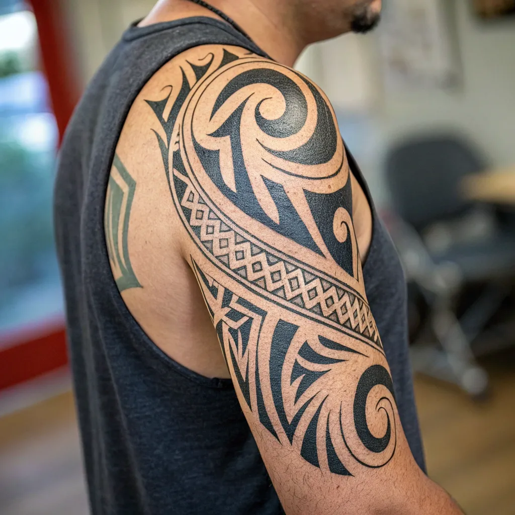 Tribal Arm Tattoo